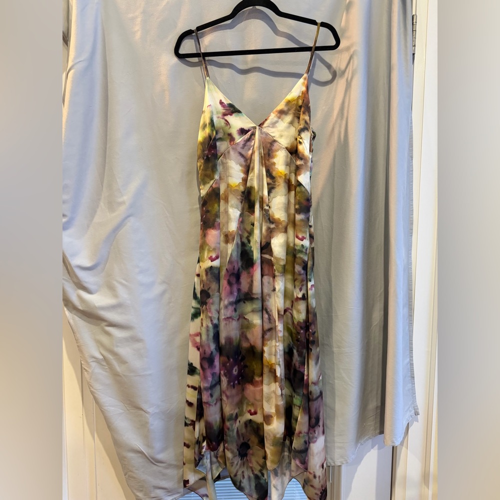 Rinascimento Elegant Multicolor Dress  Size Large with Spaghetti Straps